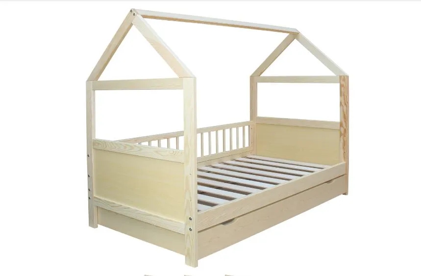 Bērnu gultiņa - mājiņa ar atvilktni